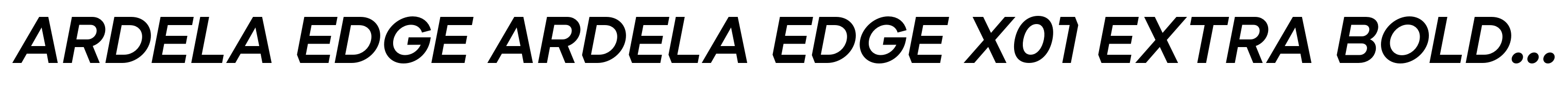 Ardela Edge ARDELA EDGE X01 Extra Bold Italic